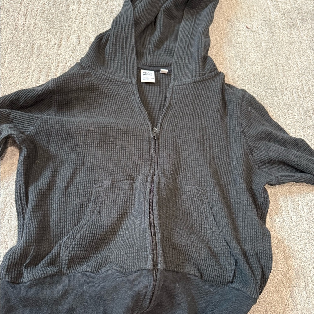 TNA black Waffle Hoodie